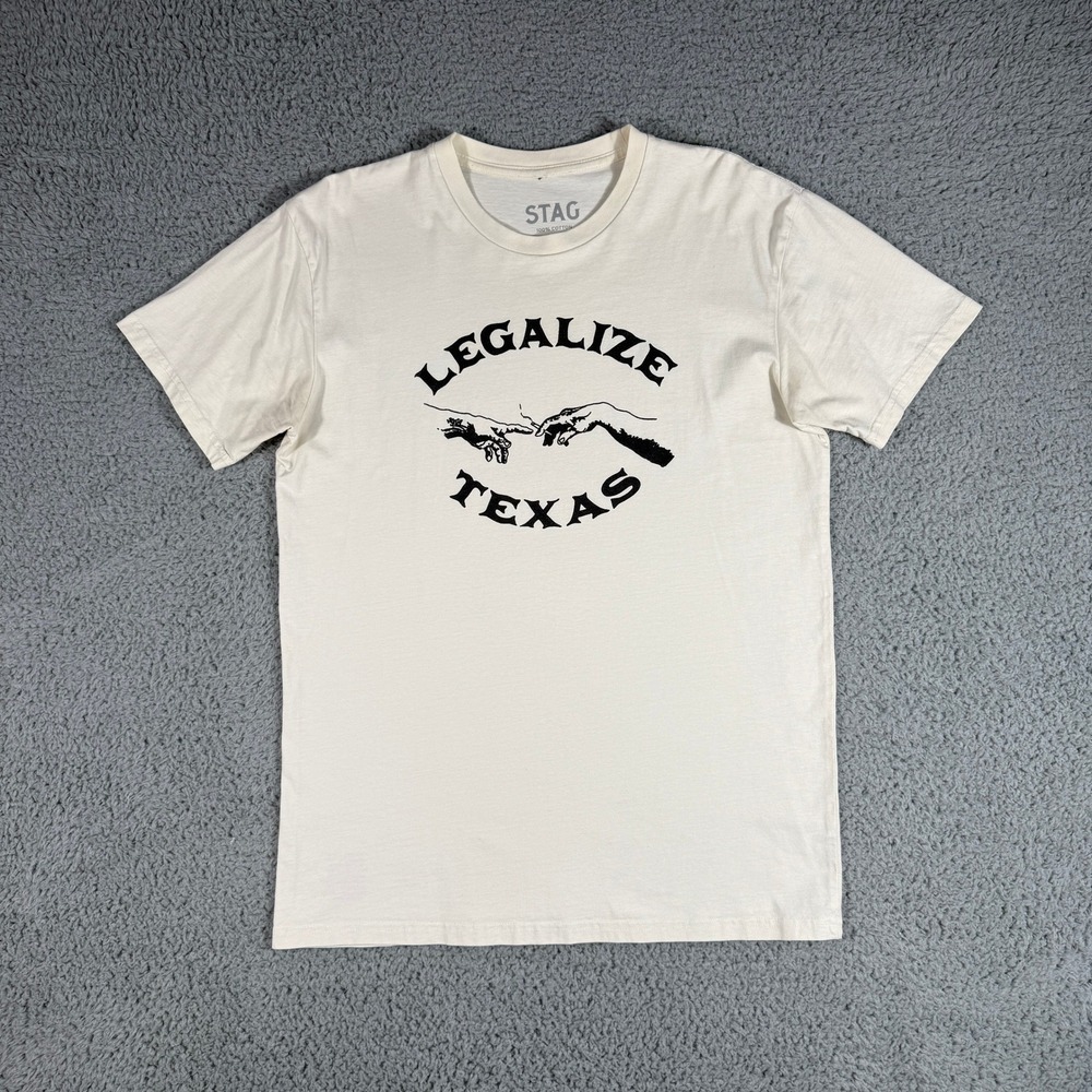 STAG‎ Provisions Legalize Texas T-shirt Size Medium Graphic Tee Cannabis